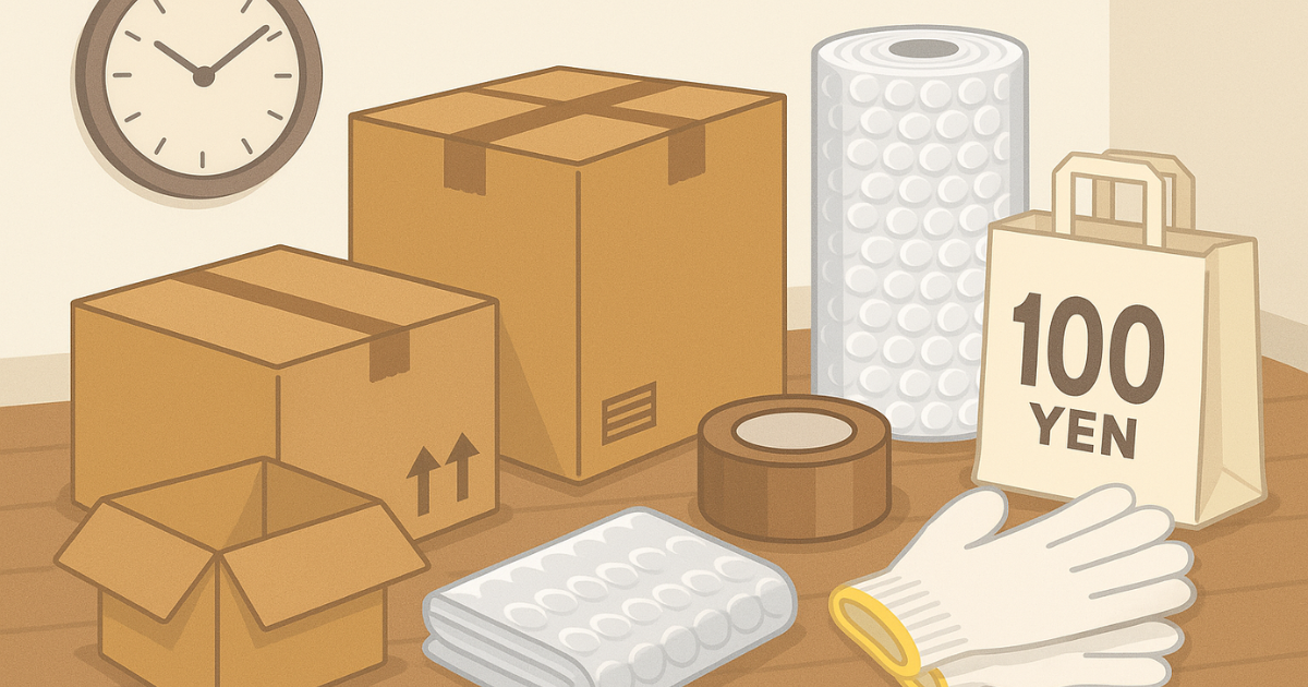 引っ越しに役立つ100均グッズ